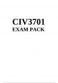 CIV3701 Exam Pack 2023 Latest exam pack questions and answers and summarized notes for exam preparation.