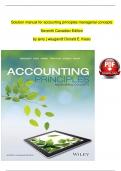 Solution manual for accounting principles managerial concepts, 7th Canadian Edition, by Jerry j Weygandt, Donald E. Kieso | Verified Chapter's 1 - 18 | Complete Newest Version