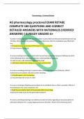Ati pharmacology proctored EXAM RETAKE COMPLETE 180 QUESTIONS AND CORRECT  DETAILED ANSWERS WITH RATIONALES (VERIFIED  ANSWERS) |ALREADY GRADED A+
