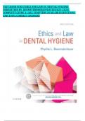 TEST BANK FOR ETHICS AND LAW IN  DENTAL HYGIENE 3RDEDITION BY  BEEMSTERBOER|UPDATED2023-2024| COMPLETE GUIDE A+|ALL CHAPTERS AVAILABLE|QUESTIONS AND 100% CORRECT ANSWERS