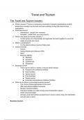 IGCSE Travel and Tourism Study Notes
