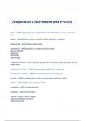 Government and Politics of the USA  ; Comparative   Politics  Questions and  Verified Answers (Politics)