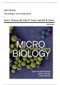 Test Bank - Microbiology-An Evolving Science, 6th Edition (Slonczewski, 2024), Chapter 1-28 | All Chapters