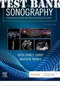 TEST BANK for Sonography 5th Edition Introduction to Normal Structure and Function by Curry Reva; Prince Marilyn. ISBN 9780323790802 (Complete 35 Chapters _Q&A)