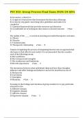 PSY 322- Group Process Final Exam 2023/24 Q&A