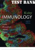 TEST BANK for Kuby Immunology, 8th Edition by Jenni Punt, Sharon Stranford, Patricia Jones and Judy Owen. ISBN-10: 1464189781. All 20 Chapters (Complete Download). 