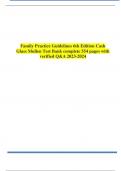 TEST BANKS FOR FAMILY PRACTICE GUIDELINES 6TH EDITION BY JILL C. CASH; CHERYL A. GLASS; ‎JENNY MULLEN||CHAPTER 1-23