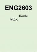ENG2603     EXAM PACK Colonial and Postcolonial African Literatures 
