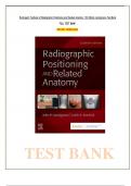 Test Bank For Textbook of Radiographic Positioning and Related Anatomy 11th Edition by John Lampignano||ISBN NO:10, 032393613X||ISBN NO:13,978-0323936132||All Chapters||Complete Guide A+