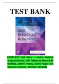 COMPLETE Test Bank - Lewis's Medical-Surgical Nursing, 12th Edition by Mariann M. Harding, Jeffrey Kwong, Debra Hagler and Courtney Reinisch- NEWEST VERSION