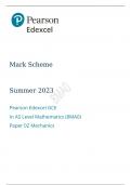 Pearson Edexcel GCE AS Mathematics Paper 22 Summer 2023 final mark scheme
