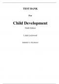 Child Development, 9e Robert S. Feldman (Test Bank All Chapters, 100% original verified, A+ Grade)