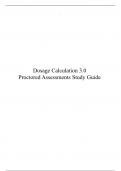 Dosage Calculation 3.0 Proctored Assessments Study Guide