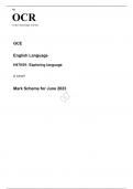 OCR A Level English Language H470/01 JUNE 2023 QUESTION PAPER and MARK SCHEME