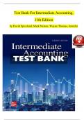 TEST BANK For Intermediate Accounting, 11th Edition by David Spiceland, Mark Nelson, | Verified Chapters 1 - 21 | Complete Newest Version