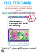 Test Bank Complete For Fundamental Concepts and Skills for Nursing 6th Edition 9780323694766 | All Chapters with Answers and Rationals
