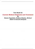 Test Bank for Current Medical Diagnosis and Treatment by Maxine Papadakis, Stephen Mcphee, Michael Rabow & Kenneth Mcquaid 