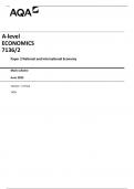 AQA  A-level ECONOMICS 7136/2 Paper 2 National and International Economy Mark scheme June 2023 Version: 1.0 Final   