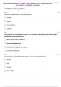 PRE ASSESSMENT HEALTH, FITNESS, & WELLNESS (HIO1): QUESTIONS WITH 100% CORRECT ANSWERS | ALREADY GRADED A+