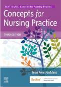 Test bank for Concepts for Nursing Practice 3rd Edition by Jean Foret Giddens||ISBN NO:10,0323581935||ISBN NO:13,978-0323581936||Chapter 1-57 ||Complete Guide A+