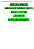 Solution Manual for Principles of Auditing and Other Assurance Services 22nd Edition by Ray Whittington, Kurt Pany