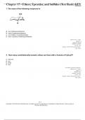 Chapter 17 - Ethers, Epoxides, and Sulfides (Test Bank)