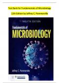 Test Bank for Fundamentals of Microbiology 12th Edition by Jeffrey C. Pommerville | Latest Guide