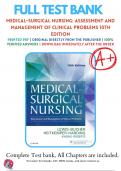 Test Bank For Lewis Medical Surgical Nursing, 10th Edition (Lewis, 2017), 9780323328524, Chapter 1-68 All Chapters with Answers and Rationals 