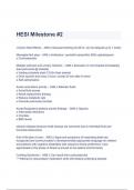 HESI Milestone #2 With Recent Set Questions and Answers Latest update (A+ GRADED)