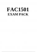 FAC1501 Exam Pack 2023 - DISTINCTION GUARANTEED