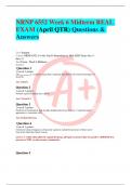 NRNP 6552 Week 6 Midterm REAL EXAM (April QTR) Questions & Answers