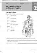 The Lymphatic System and Immune Response Reveiwer Sheet I Anatomy and Physiology