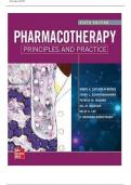 Test Bank For Pharmacotherapy Principles and Practice, Sixth Edition 6th Edition by Marie Chisholm-Burns||ISBN NO:10,1260460274||ISBN NO:13,978-1260460278||All Chapters||Latest Update||A+ Guide.