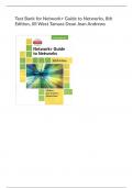 Test Bank for Network+ Guide to Networks, 8th Edition, Jill West Tamara Dean Jean Andrews