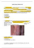 PATH 132 Sample MCQs Dermatology Q&A- St. George's University