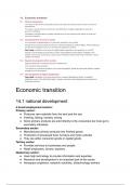Economic Transition - Advanced Human Geography CIE A-Level (9696)