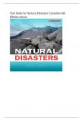 Test Bank for Natural Disasters Canadian 4th Edition Abbott