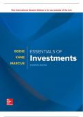 Essentials of Investments 11th Edition Test Bank