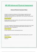 NR509 / NR 509 Exam (Latest 2024 / 2025): Advanced Physical Assessment - Chamberlain