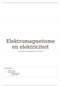 Samenvatting elektromagnetisme en elektriciteit 