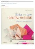 TEST BANK FOR Ethics and Law in Dental Hygiene 3rd Edition  BY Phyllis L. Beemsterboer perfect solution
