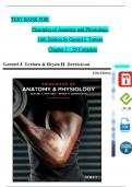 TEST BANK For Principles of Anatomy and Physiology, 16th Edition by Gerard J. Tortora, All Chapters 1 - 29, Complete Newest Version