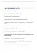 CHEM 1020-CH.6,7,8,9 exam questions and complete correct  answers 