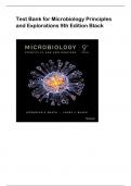 Test Bank for Microbiology Principles  and Explorations 9th Edition Black