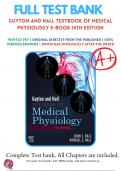 Test Bank Guyton and Hall Textbook of Medical Physiology 14th Edition Hall, 9780323597128, All Chapters with Answers and Rationals