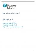 Edexcel gcse math s higher paper 1 mark scheme june 2023
