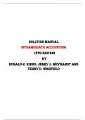Solution Manual for Intermediate Accounting, 18th Edition by Donald E. Kieso, Jerry J. Weygandt and Terry D. Warfield. | Chapter 1 – 24, Latest-2023/2024|