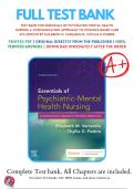Test Bank For Essentials of Psychiatric Mental Health Nursing 4th Edition Varcarolis 9780323625111 All Chapters with Answers and Rationals