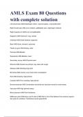 AMLS Exam 80 Questions with complete solution 