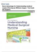 Davis Advantage for Understanding medical surgical Nursing by Williams hopper Test bank All chapters 7 th E